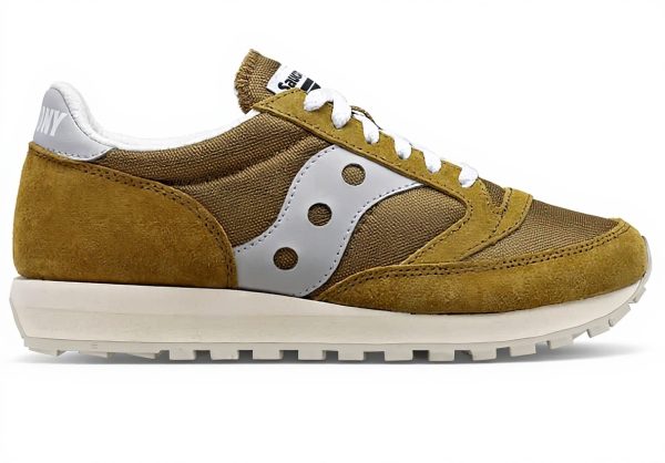 Saucony Jazz 81 TG Sneaker Uomo Verde Nylon Pelle