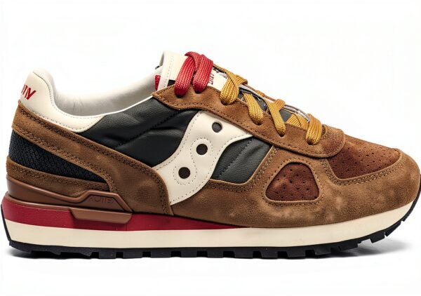 Saucony Scarpe Uomo Marrone Sneaker Casual Comode-0