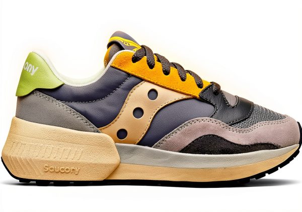 Saucony Jazz NXT Sneaker Uomo Grigio Giallo Design Casual