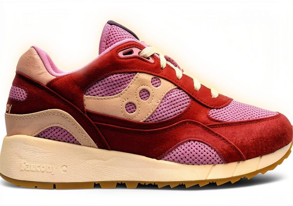 Saucony Sneaker Shadow 6000 Unisex Rosso Scuro Casual
