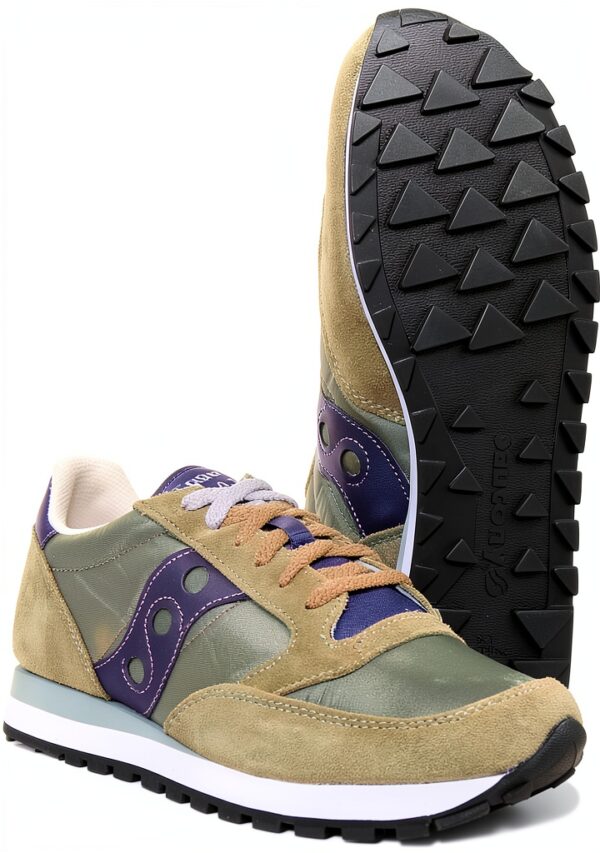 Saucony Sneaker Uomo Wit Beige Verde Casual Comodo-4