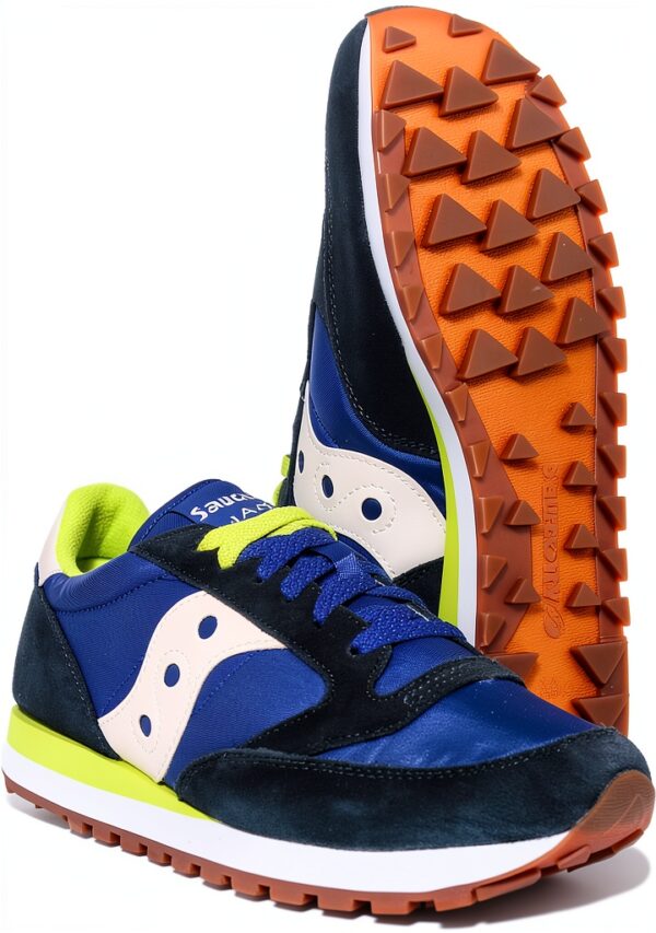 Saucony Sneaker Uomo Pelle Stringate Marine Casual Normale-4