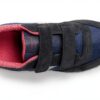 Sneaker Saucony bambini SK167837 pelle scamosciata mesh Grigio Navy-3