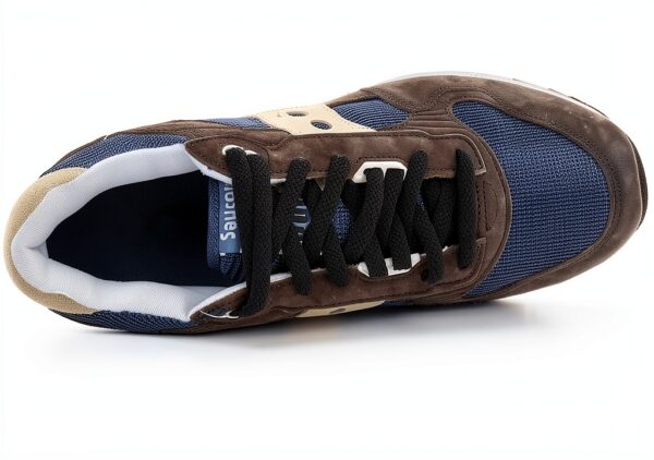 Sneaker uomo SAUCONY Navy Silver design retro suola gomma comfort-5