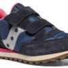 Sneaker Saucony bambini SK167837 pelle scamosciata mesh Grigio Navy-1