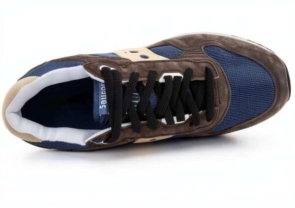 Sneaker uomo SAUCONY Navy Silver design retro suola gomma comfort-4