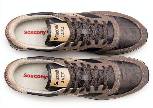 Sneakers uomo Saucony S2044-715 Grigio/Off White Camoscio Nylon-4