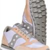 Saucony Jazz Original-38.5 Sneaker Donna in Pelle Scamosciata Grigio-4