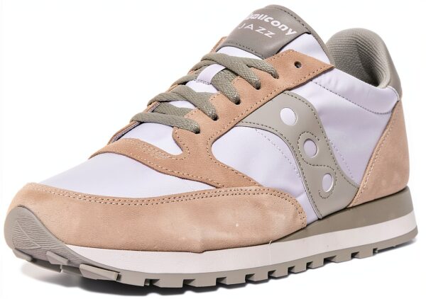 Saucony Jazz Original-38.5 Sneaker Donna in Pelle Scamosciata Grigio-5
