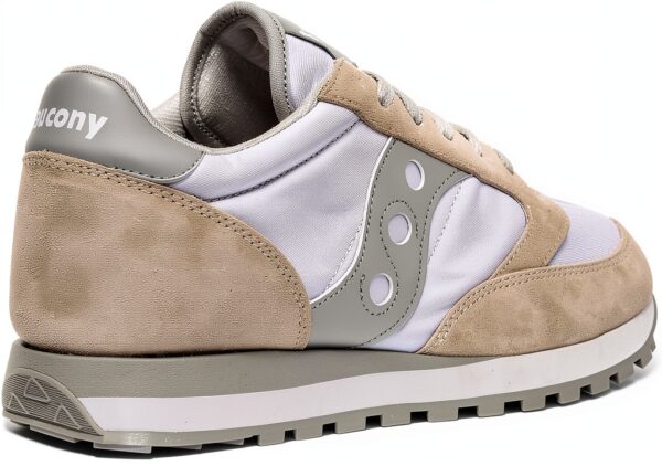 Saucony Jazz Original-38.5 Sneaker Donna in Pelle Scamosciata Grigio-2