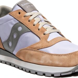 Saucony Jazz Original-38.5 Sneaker Donna in Pelle Scamosciata Grigio-0