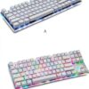 Tastiera meccanica luminosa 87 tasti LIXSAZSE per laptop e desktop-7