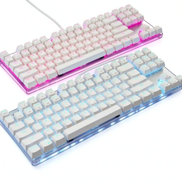 Tastiera meccanica luminosa 87 tasti LIXSAZSE per laptop e desktop-6