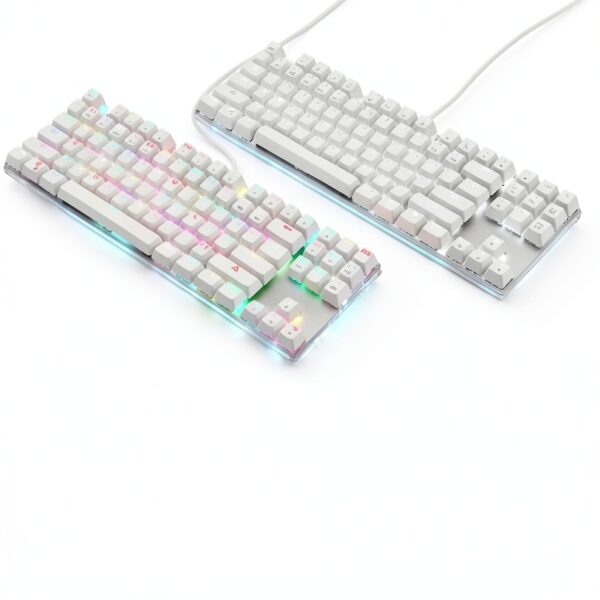 Tastiera meccanica luminosa 87 tasti LIXSAZSE per laptop e desktop-5