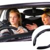 Coprivolante per Mini Countryman John Cooper Works F54 F55 F56 F57 F60, Protezione Custodia Volante Auto Cover, Microfibra Universale Antiscivolo Traspirante Durevole Coprivolante-3