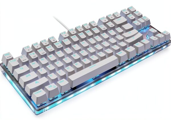 Tastiera meccanica luminosa 87 tasti LIXSAZSE per laptop e desktop-0
