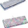 Tastiera meccanica luminosa 87 tasti LIXSAZSE per laptop e desktop-1